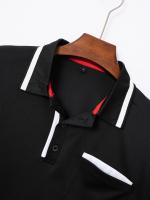 Camisa polo de verano 2025 con botones y bolsillo para hombre, deportiva. - details 15