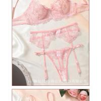 HERA Fashion Nuevo conjunto de sujetador de lencería sexy dulce rosa bordado - details 12