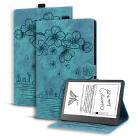10,2 pulgadas, billetera de cuero de PU con relieve de gato y flor para Kindle Scribe 2022, funda para tableta - details 1