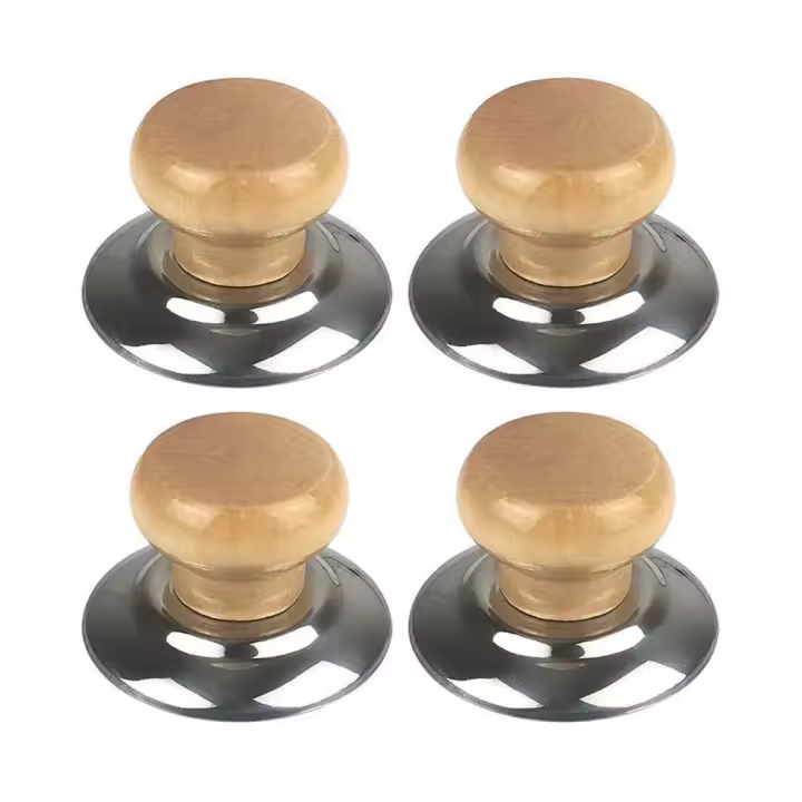 Piezas de utensilios de cocina de 1/4 piezas, tapa de olla, Asa de elevación, accesorios de cocina, Cubierta superior de olla resistente al calor, perilla de repuesto de cacerola - 1