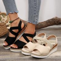 Sandalias de tacón de cuña de verano para mujer - details 3