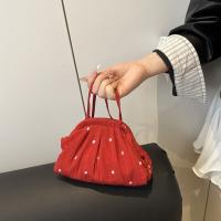 Bolso de hombro de poliéster dulce, bolsa de maquillaje de flores con cordón, bolsa de almacenamiento para cuidado de la piel de estilo coreano, bolso cruzado para chica - details 18