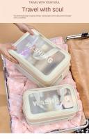 Bolsa de Maquillaje de Doble Capa Bolsa de Viaje Portátil para Almacenamiento de Cosméticos con Asa - details 6