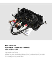 Bolso de locomotora francesa, bolso de mensajero de hombro, bolso de mano, bolso grande, bolso de gran capacidad para mujer, bolso de lavado. - details 4