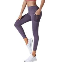 Pantalones de Yoga de cintura alta, mallas elásticas de secado rápido para correr, senderismo, fitness, ocio, Otoño e Invierno - details 2