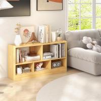 Estantería Infantil con 5 Compartimentos Abiertos, Librería para Juguetes y Libros de Niños, Armario Bajo con Patas Antideslizantes, Estante para Exhibición (111 x 30 x 61,5 cm, Natural) - details 24