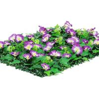 Panel de pared de plantas artificiales Morning Glory, 60x40cm, paneles de pared de plástico resistentes a los rayos UV, fondo realista DIY - details 4