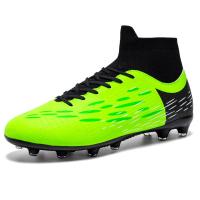 Zapatos de Fútbol de Caña Alta Ultraligeros Zapatillas de Fútbol Antideslizantes para Entrenamiento en Césped, Nuevos 2024 - details 2