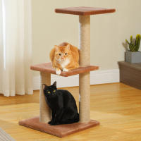 PAWZ Road Árbol para gatos pequeño con postes para rascar de Sisal y plataformas, torre para gatos para interior, rascador para gatos, accesorios para gatos, juguetes para gatos - details 7