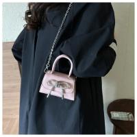 Mini bolsa de hombro con cordones para mujeres, correa de hombro para mujeres, solapa de cuero PU, cadena, moda - details 13