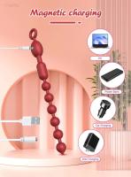Leten-bolas vibratorias con cuentas, consolador largo para entrenamiento, ano, culo, tapón Anal, tapón Anal, Juguetes sexuales, juguete Anal de próstata - details 2