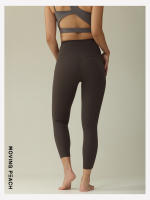 MOVING PEACH Pantalones de Capri Deportivos para Mujeres Cintura Alta Amigables con la Piel para Entrenamiento en el Gimnasio con Bolsillo Oculto Material Exterior 75% Nylon + 25% Spandex Adecuado para Yoga y Extensión - details 13