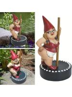 Estatua Goblin divertida de Pole Dancing para jardín de hadas y decoración del hogar, 1 unidad - details 5