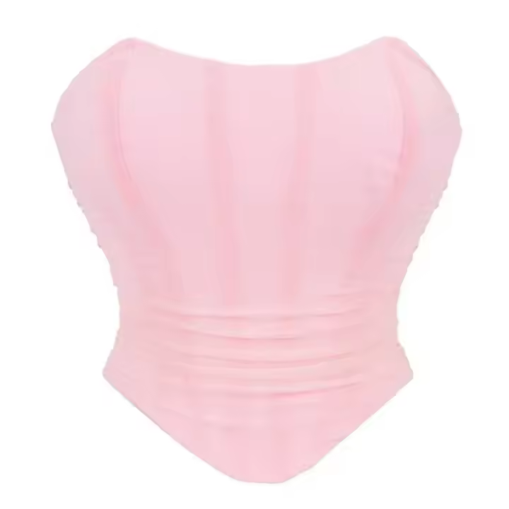Top De Corset Para Mujer Lencería Sexy Sujetador Corto Modelador De Cuerpo Overbust Torso Corto Ropa Interior Poliéster Spandex - 1