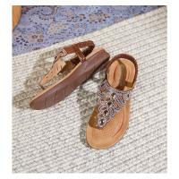 Sandalias Mujer 2025 con Cristales y Plataforma |   Tira en Dedo para Verano, Diseño Elegante y Fresco para Playa y Ciudad - details 29