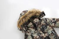 Chaqueta de Piel Cálida con Cuello de Piel para Niños Moda de Invierno con Capucha y Cremallera - details 2