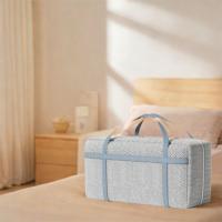 Bolsa de almacenamiento de edredón de tela no tejida, bolsa de embalaje plegable de gran capacidad para mudanzas, ahorro de espacio con cremalleras y asas - details 9