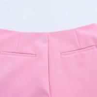 PB&ZA2025casual pantalones cortos de cintura alta de color sólido con línea A pequeña para todos los días, falda pantalón de verano para mujer - details 10