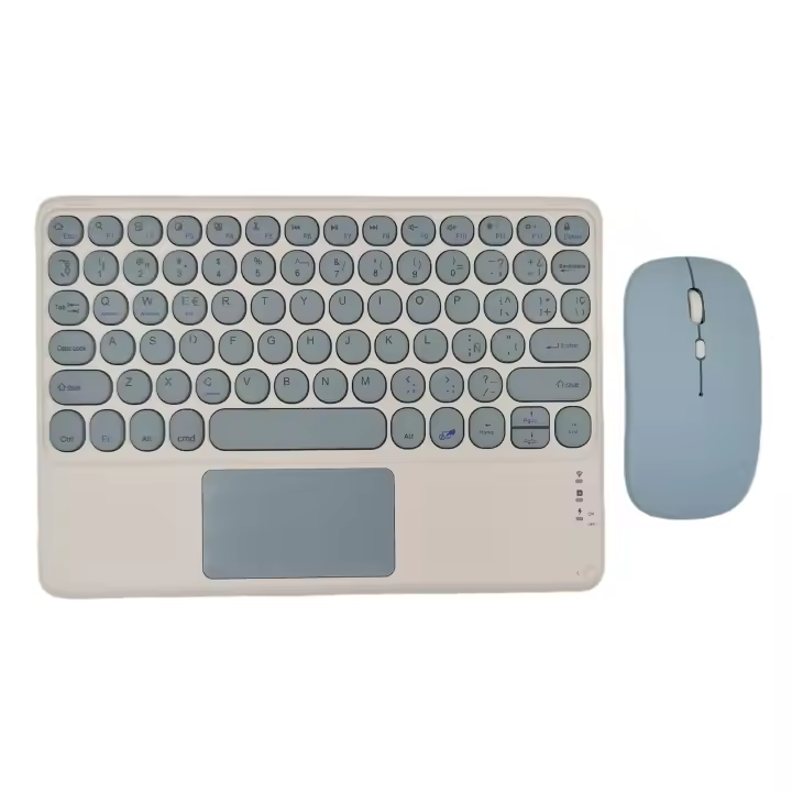 Teclado y ratón inalámbricos para iPad, conjunto combinado con Bluetooth, español, para Android, IOS, Windows y Tablet, 9. ª generación - 1