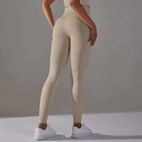Hamidou-mallas sin costuras para mujer, mallas deportivas de cintura alta para entrenamiento, correr, Fitness, gimnasio, Scrunch Butt, ropa deportiva - details 25