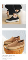 Zapatos de lona para hombre, slip-on, casuales, transpirables, de caña baja, estilo coreano, zapatos de conducción de moda 1558 - details 1