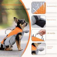 Con chaqueta enfriadora para mascotas con hombro desmontable, transpirable, soporte completo, mochila de abrazo Horizontal, manos libres - details 5