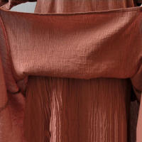 Anself primavera moda mujer Casual vestido suelto Color sólido manga larga vestidos de mujer de gran tamaño talla grande Boho largo Maxi vestido - details 20
