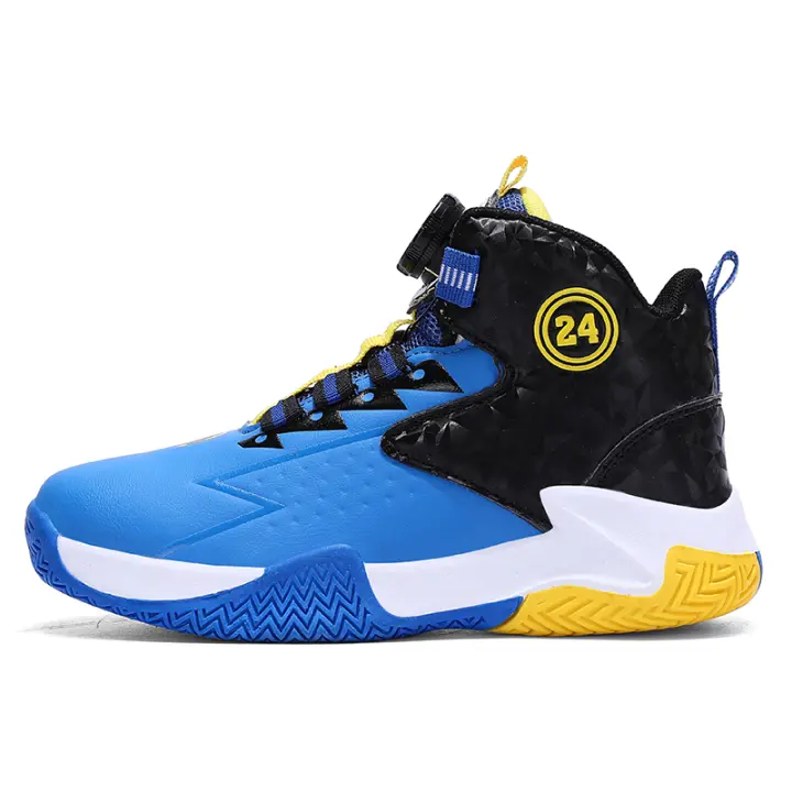 Zapatillas Deportivas de Cuero Antideslizante Zapatos de Baloncesto para Niños - 1