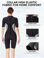 Traje De Neopreno De Una Pieza Con Mangas Cortas De 3 Mm De Grosor, Traje De Surf Y Snorkel Térmico Con Protección Solar - details 11