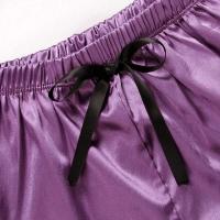 Ropa interior de mujer, ropa de dormir de seda satinada, chaleco, pantalones cortos, conjunto de dos piezas de verano, ropa de dormir para mujer - details 38