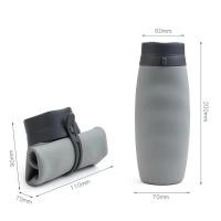 Botellas Plegables de Silicona de 600ml Resistentes a Altas Temperaturas Portátiles - details 7