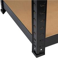 Estanterías Metálicas Galvanizadas Color Negro 875Kg 5 Baldas modulares 180 x 90 x 40cm - details 4