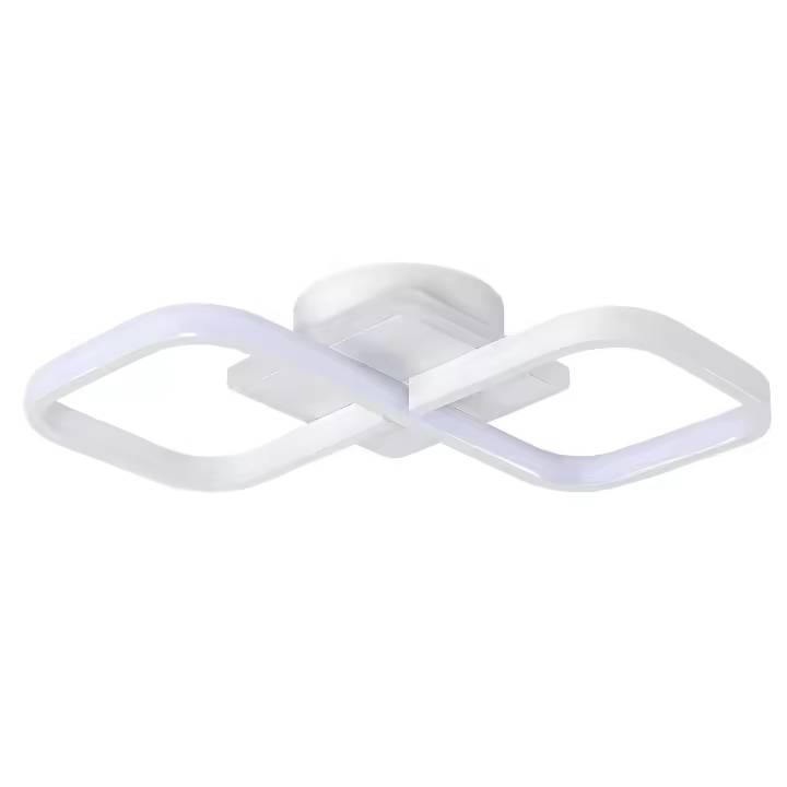 Goeco Plafón LED de Techo Lámpara de Doble Cuadrado Acrílica 36W Eficiencia Energética - 1