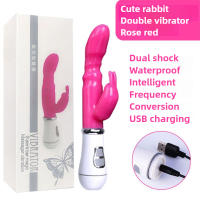 Vibrador de Conejo Fierce Horse Masaje de Autoestimulación para Mujeres Doble Vibración Impermeable - details 2