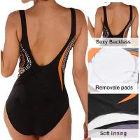 Bañador de Una Pieza Vintage para Mujer, traje de Surf, Tallas Grandes, Monokini, Push Up, Sexy, Cuello en V - details 3