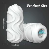 Leten masturbación masculina silicona suave masturbador estirable bolsillo coño impermeable productos para adultos juguete sexual para hombres - details 6