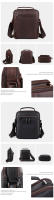 Bolso de cuero de vaca retro multifuncional para hombre de gran capacidad con hombro - details 6