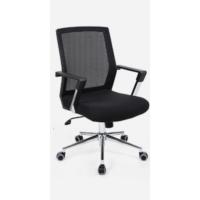 Silla Giratoria de Oficina, PU Resistente, Ajustable en Altura, Diseño Ergonómico, Negro - details 12