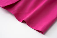 Vestido de traje informal para mujer, chaqueta de manga de tres cuartos, cuello en V, botones, Rosa S - details 19