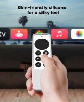 Funda protectora remota para Apple TV 4K, carcasa de silicona a rayas antideslizante y anticaída - details 2