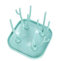 Soporte de Almacenamiento para Botella de Bebé con Secador de Pajillas y Cuchara de Alimentación Libre de BPA Herramientas de Cuidado y Limpieza para Botellas - details 9