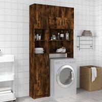 Armario de Baño de Madera Ingeniería Lavadora, Estante, Ducha, Inodoro 32x25,5x190 cm - details 19