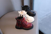 Botas De Goma Para Niños Y Niñas Invierno Cálidas Con Algodón Botas De Tobillo Doble Cierre De Cremallera Para Jardín De Infantes - details 4