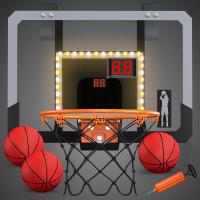 Mini Canasta de Baloncesto para Niños Tableros de Baloncesto con 3 Pelotas, Bomba, Iluminación, Puntuación Automática - details 9