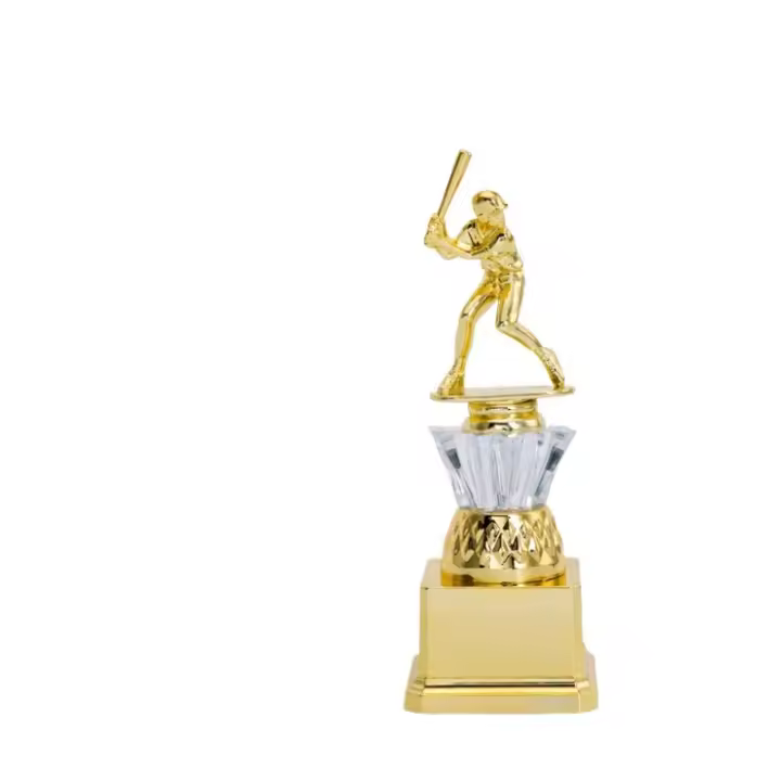 Trofeos de béisbol personalizados, estatuilla de bateador, trofeo de plástico de personalidad, venta al por mayor - 1