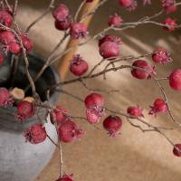 11 ramas artificiales de granada de frutas, ramas de frutas de espuma hechas a mano realistas, plantas falsas de plástico elegantes - details 11