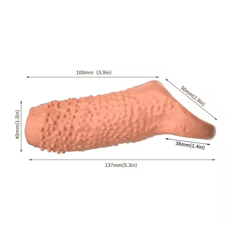 Leten Extender Sleeve Retraso Eyaculación Agrandamiento del pene para hombres Pareja gay Productos de juguetes sexuales Anillo - 1