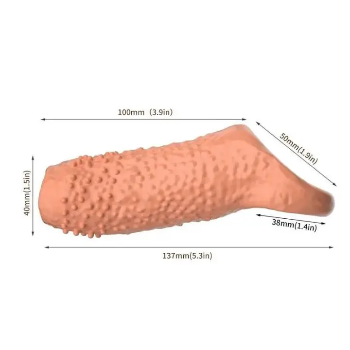 Leten Extender Sleeve Retraso Eyaculación Agrandamiento del pene para hombres Pareja gay Productos de juguetes sexuales Anillo - 1