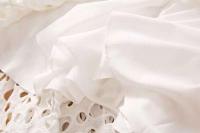 Elegante Vestido Maxi Blanco VGH Cuello en V, Manga Alta, Cintura Recortada, Adelgazante - details 17