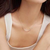 Collar Cuadrado Miniatura de Lujo para Mujer, Diseño Minimalista Trendy, Perla Decorativa, Collar Clavícula Versátil para Verano - details 6